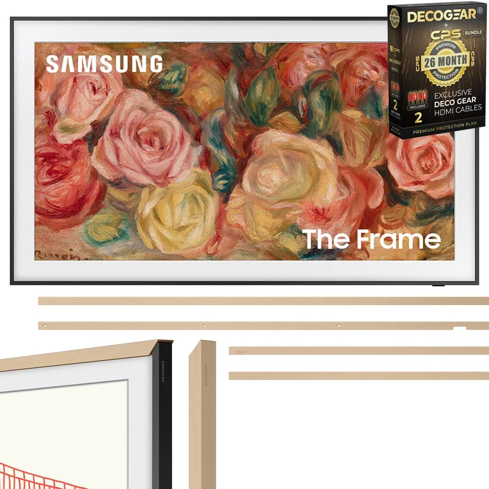 Samsung 55 inch The Frame QLED 4K TV 2024 + Bezel Modern Beige & 26 Month Protection - Image 9