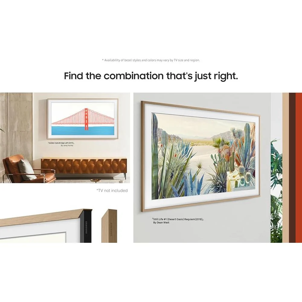 Samsung 55-inch The Frame Customizable Bezel - Modern Teak VG-SCFA55TKBZA - Open Box - Image 12