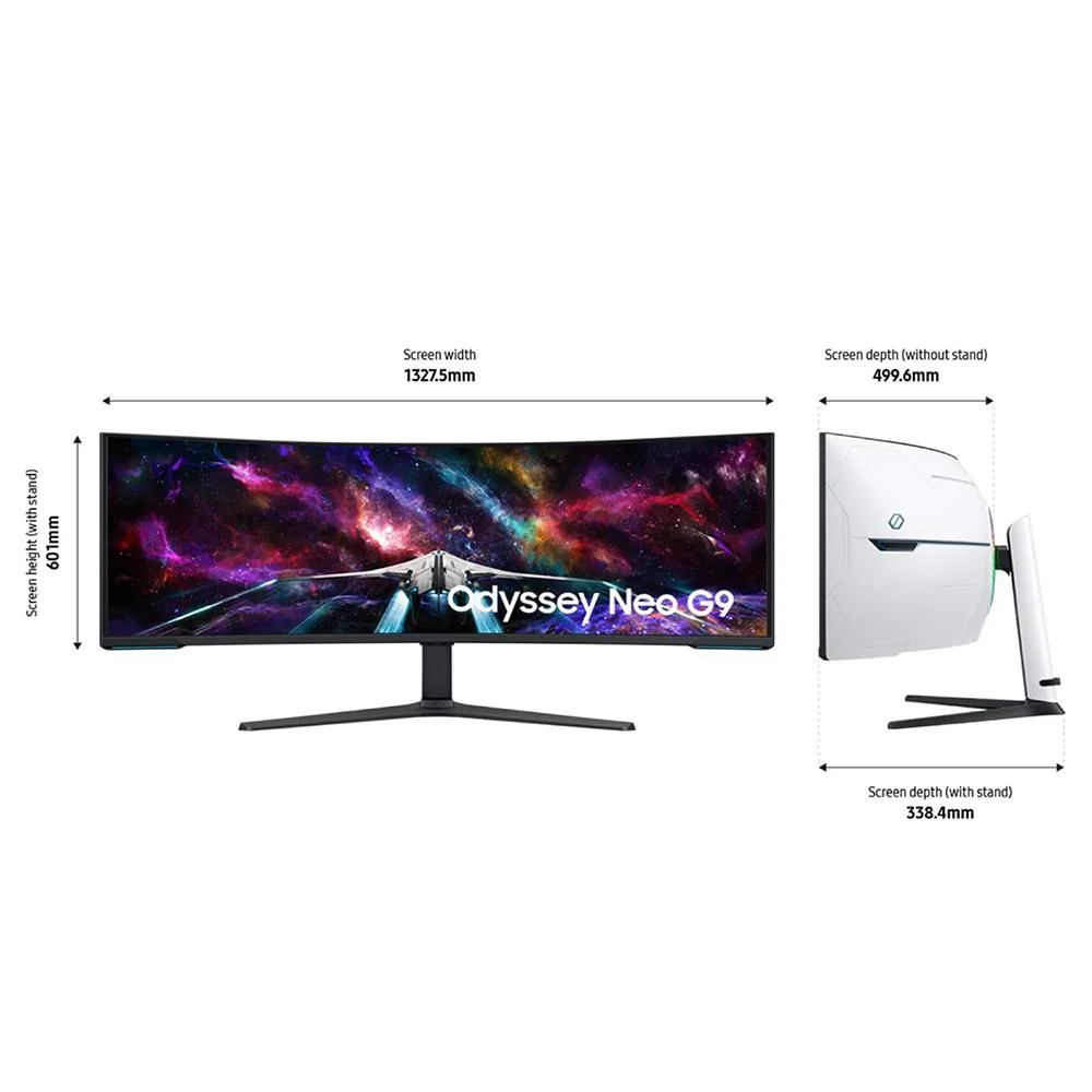 Samsung 57" Odyssey Neo G9 Dual 4K Curved Gaming Monitor + 2 Year Protection Pack - Image 4