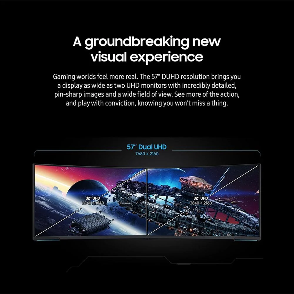 Samsung 57" Odyssey Neo G9 Dual 4K UHD Quantum MiniLED 240Hz HDR Curved Monitor OPEN BOX - Image 6