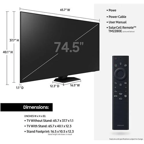 Samsung 75" Class QN85B Samsung Neo QLED 4K Smart TV (2022) - Refurbished - Image 2