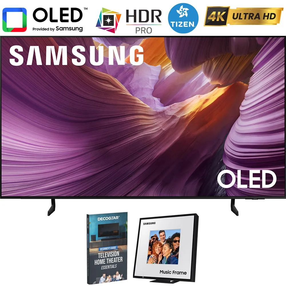 Samsung 83 inch OLED HDR 4K S85F Smart TV (2025) + Music Photo Frame Smart Speaker