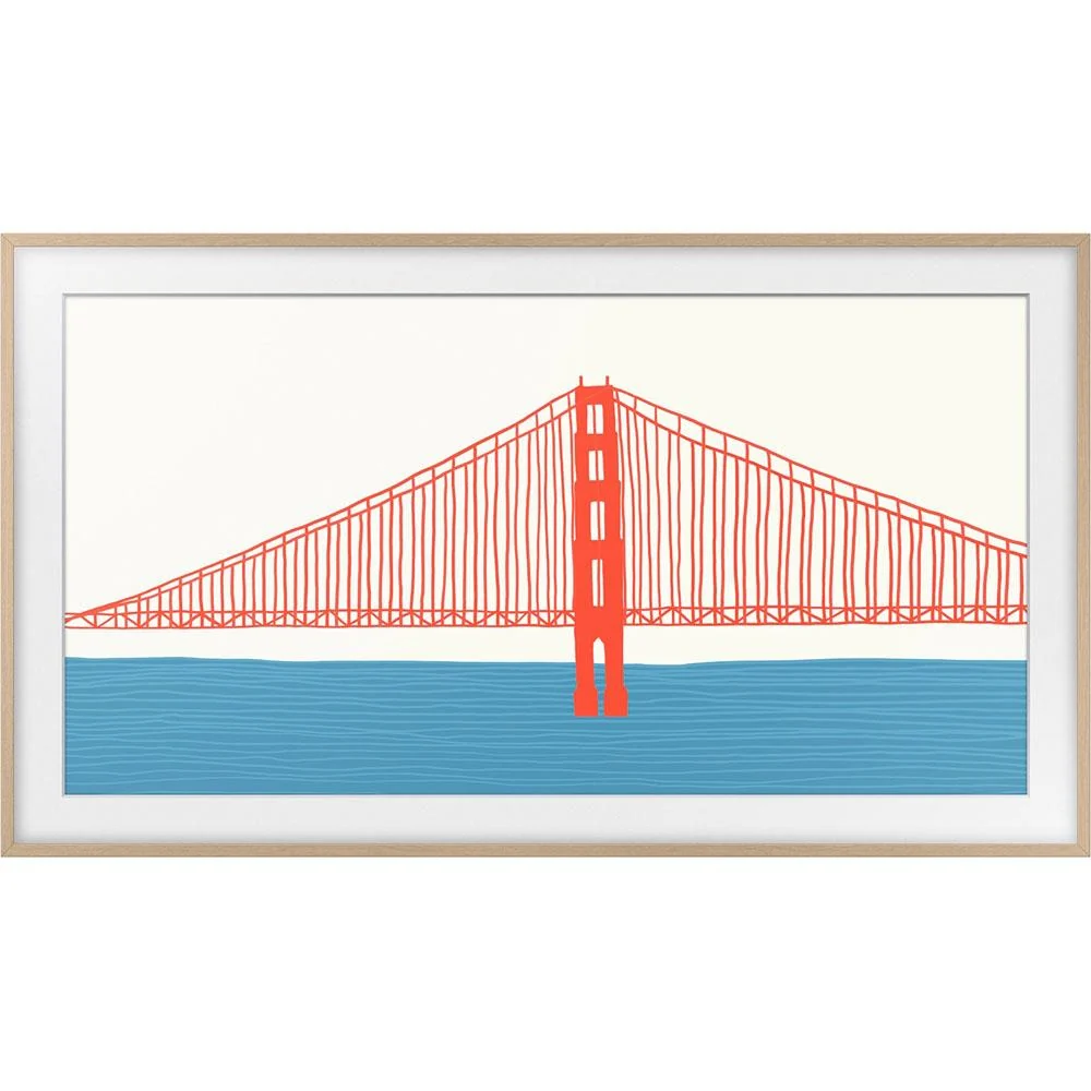 Samsung 85" The Frame Customizable Bezel - Modern Teak (VG-SCFA85TKBZA) - Open Box