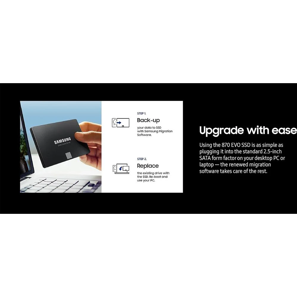 Samsung 870 EVO SATA 2.5-inch SSD; 1TB  - MZ-77E1T0B/AM - Open Box - Image 12