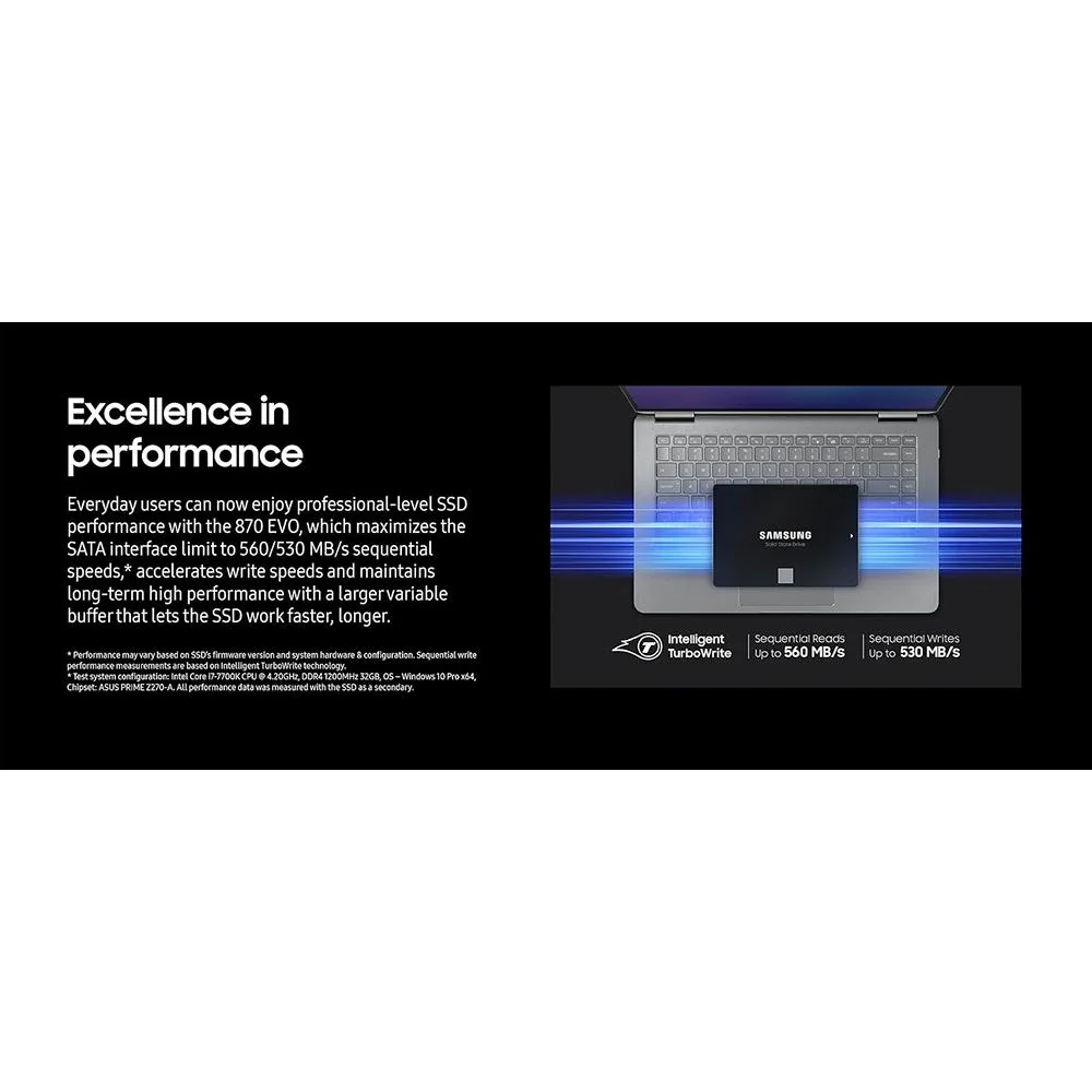 Samsung 870 EVO SATA 2.5-inch SSD; 500GB  MZ-77E500B/AM - Open Box - Image 9