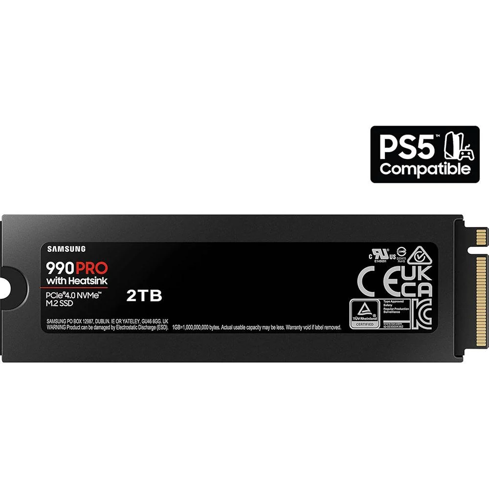 Samsung 990 PRO PCIe 4.0 NVMe 2TB SSD w/ Heatsink - MZ-V9P2T0CW - Open Box - Image 2