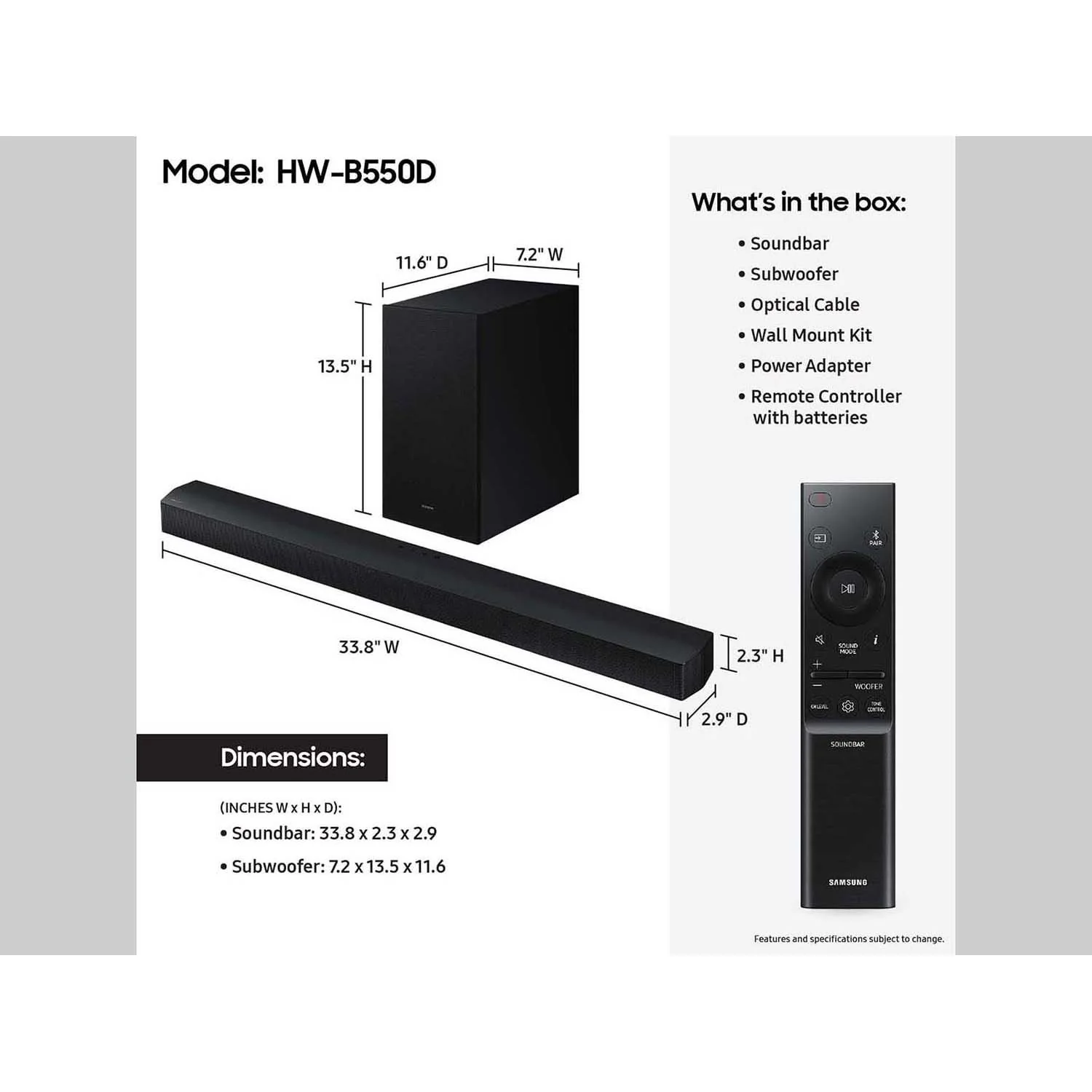 Samsung B-series 3.1 ch. DTS Virtual:X Soundbar (2024) + 2 Year CPS Protection Pack - Image 7
