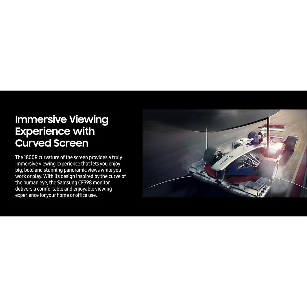 Samsung CF390 27" Full HD 60Hz 16:9 4ms AMD FreeSync VA 1800R Curved Monitor - Open Box - Image 9