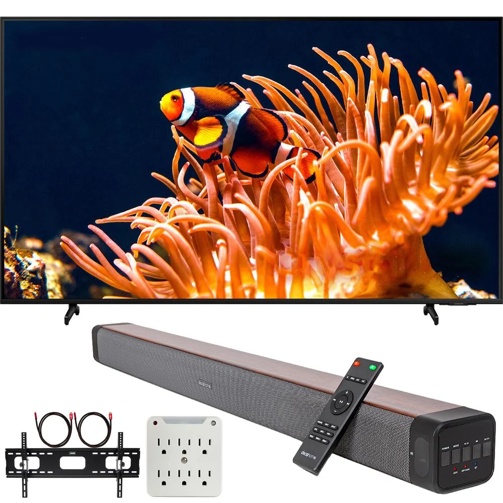 Samsung DU8000 55" Crystal 4K UHD Smart TV (2024) + Premium Soundbar + Mount Kit - Image 2