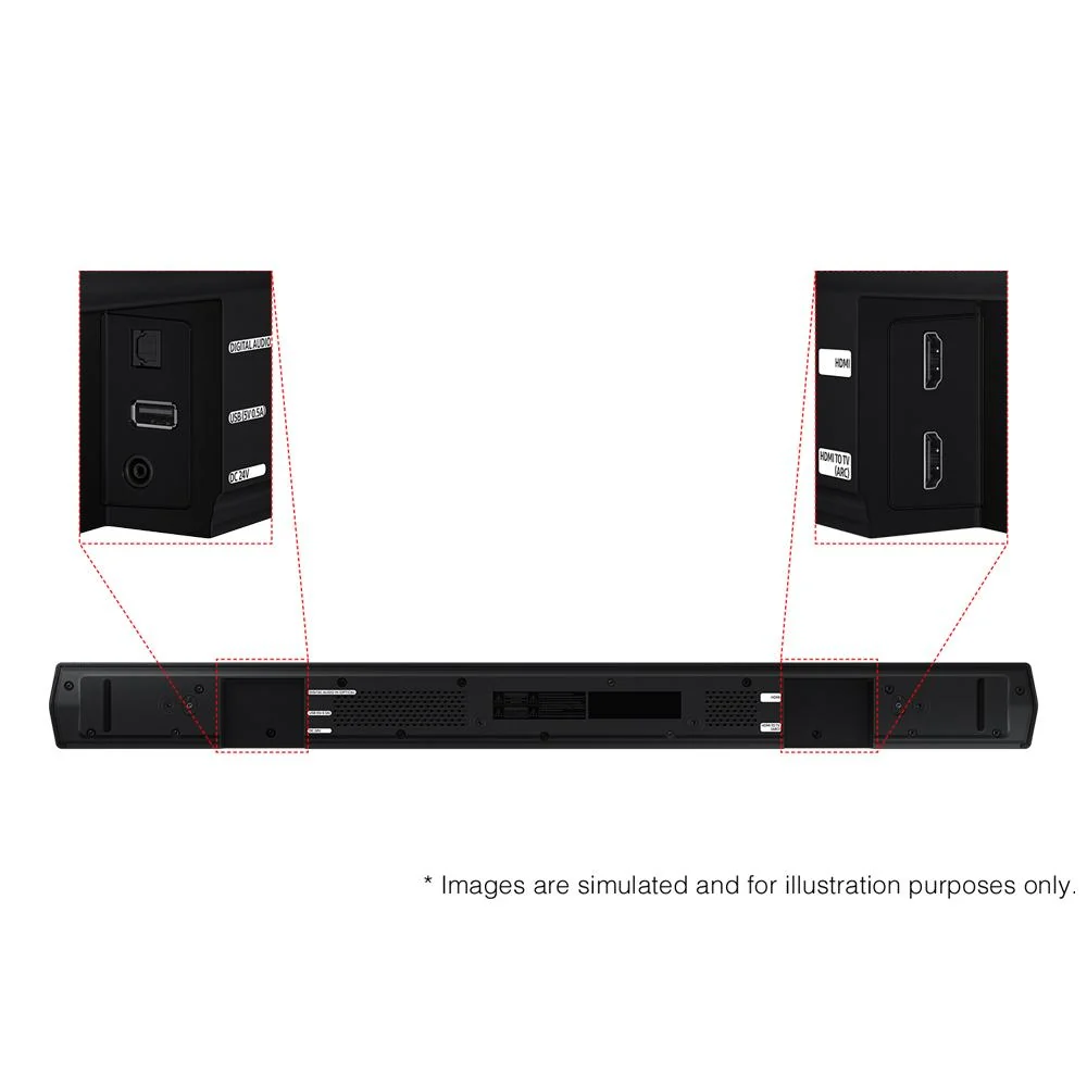 Samsung HW-B550D B-series 3.1 ch. DTS Virtual:X Soundbar 2024 + Surround Speakers Bundle - Image 5