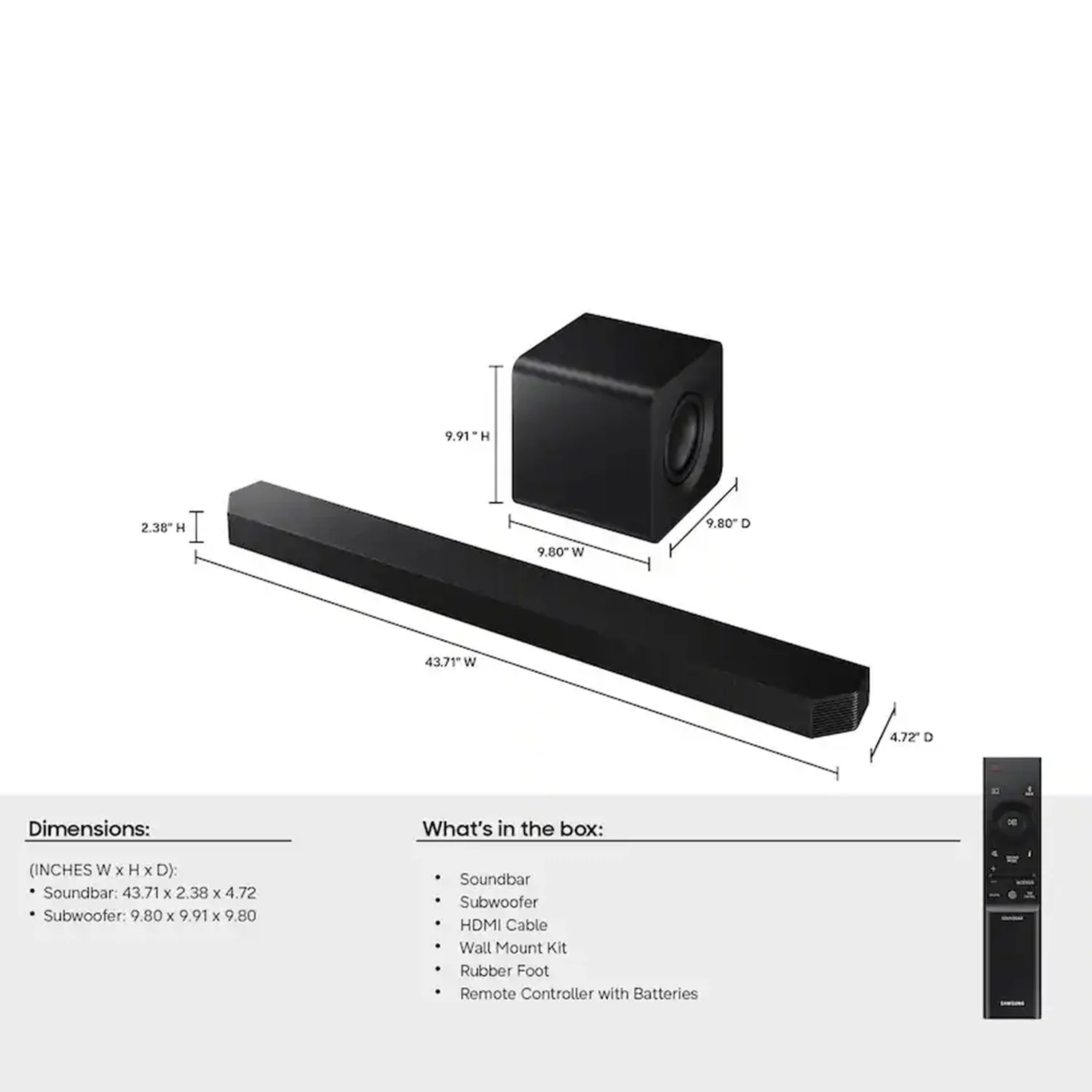 Samsung HWQ800H 5.1.2 ch. Q-series Dolby Atmos Soundbar System (2026) - Image 8