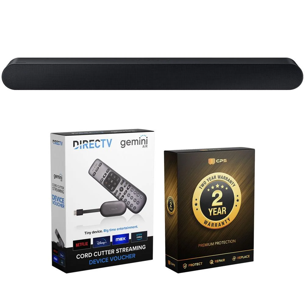 Samsung HW-S60B 5.0ch All-in-One Soundbar (2022) with Redeemable DIRECTV Gemini Air