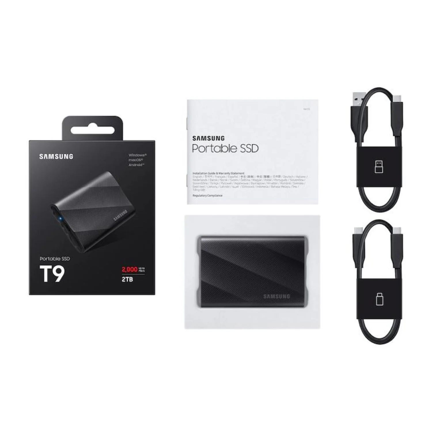 Samsung MU-PG2T0B T9 2TB Portable SSD, USB 3.2 Gen 2x2, Black (2-Pack) - Image 7