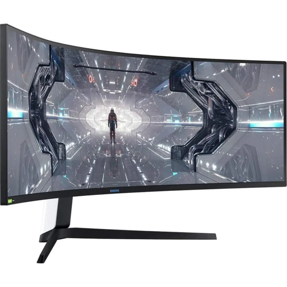 Samsung Odyssey 49" 1000R Curved Dual QHD 240Hz Gaming Monitor w/ Gaming Mouse Bundle - Image 3
