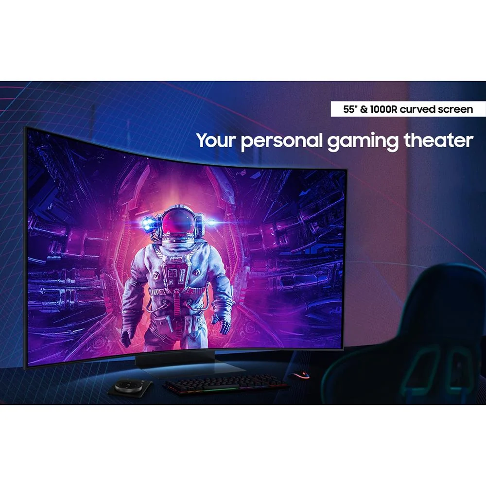 Samsung Odyssey Ark 2 55" 4K Mini-LED Curved Monitor +Controller +26 Months Protection - Image 8