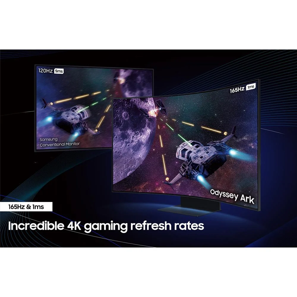 Samsung Odyssey Ark 2 55" Curved Gaming Screen with 26 Months Protection Bundle - Image 11