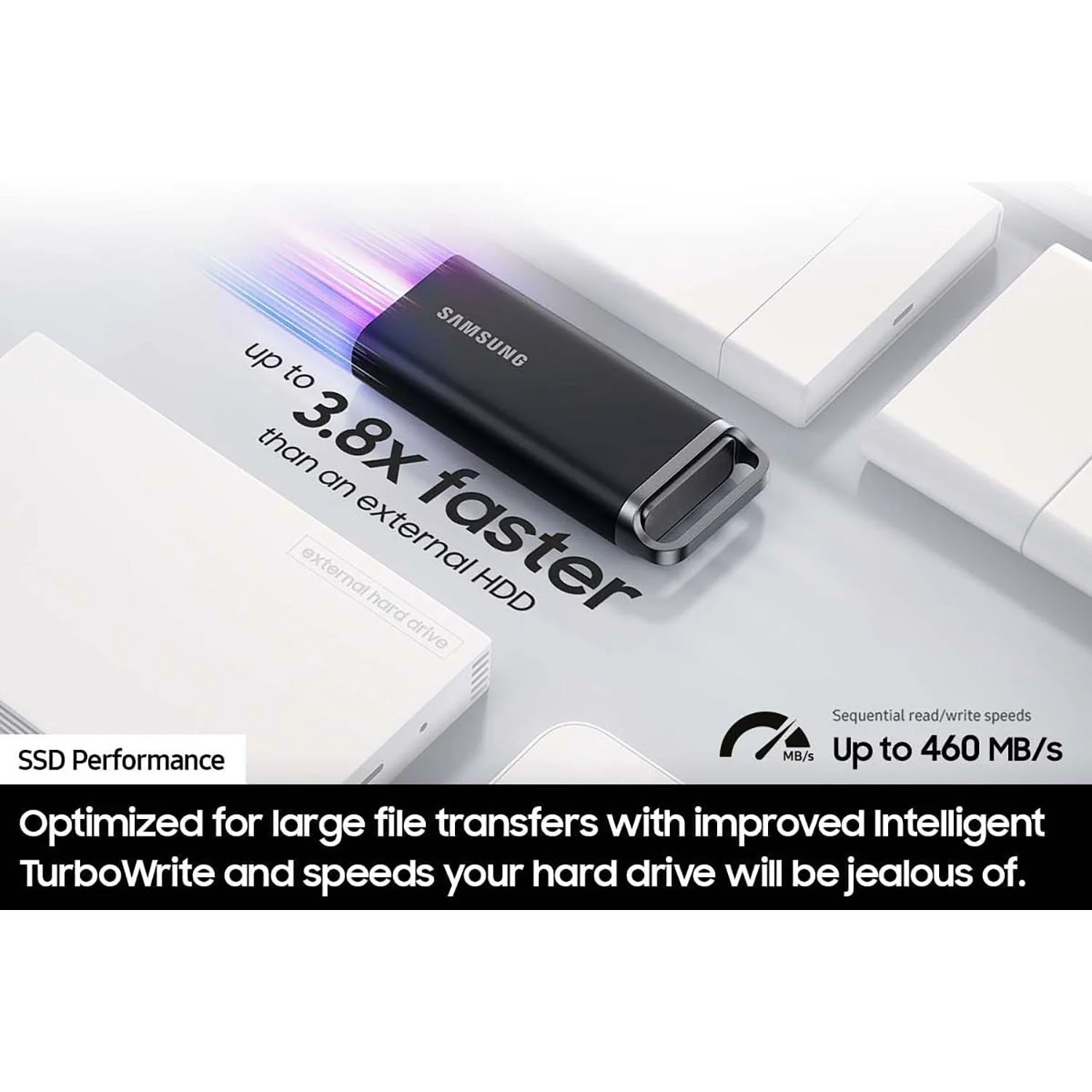 Samsung Portable SSD T5 EVO USB 3.2 2TB (Black) - (2-Pack) - Image 3