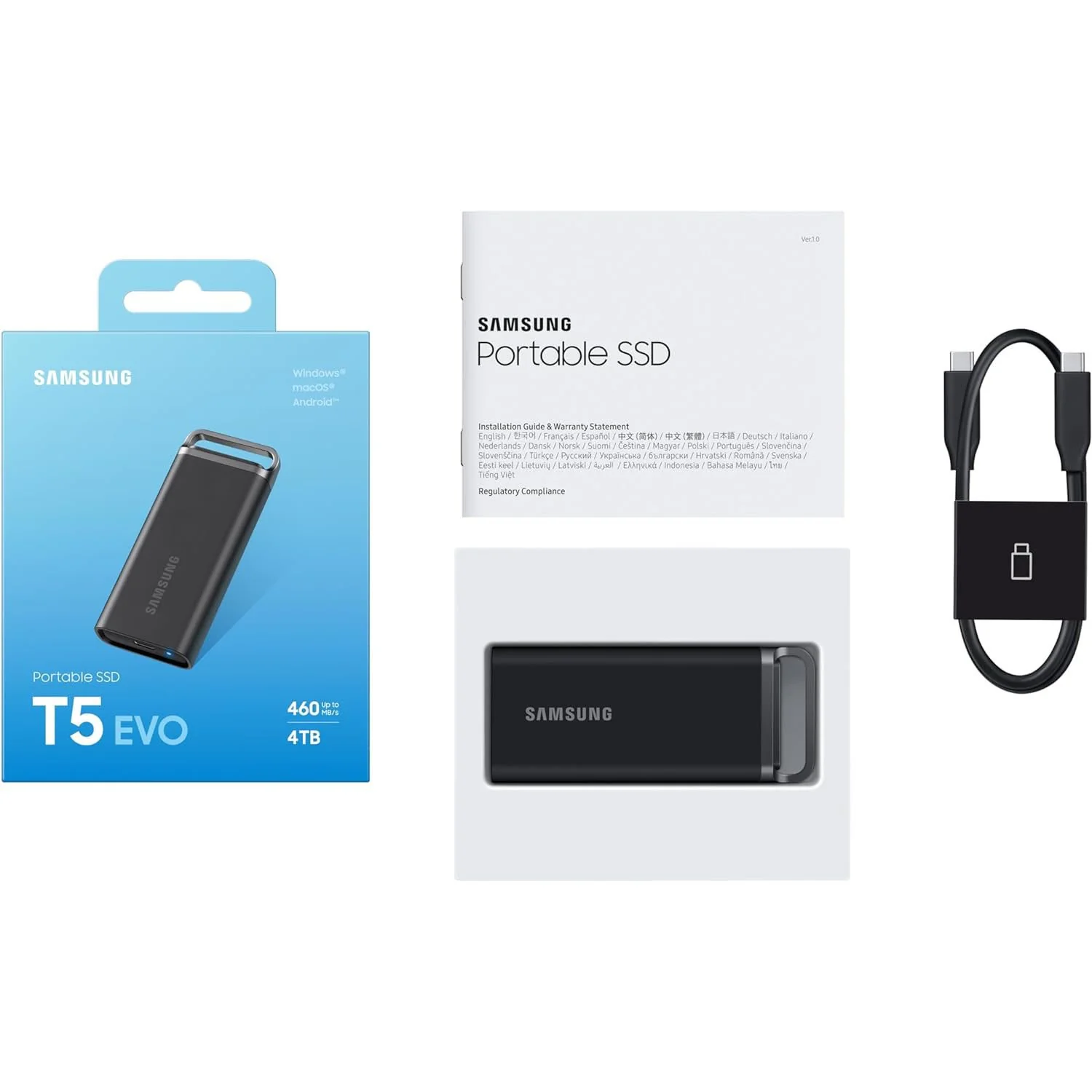 Samsung Portable SSD T5 EVO USB 3.2 4TB (Black) - (2-Pack) - Image 8