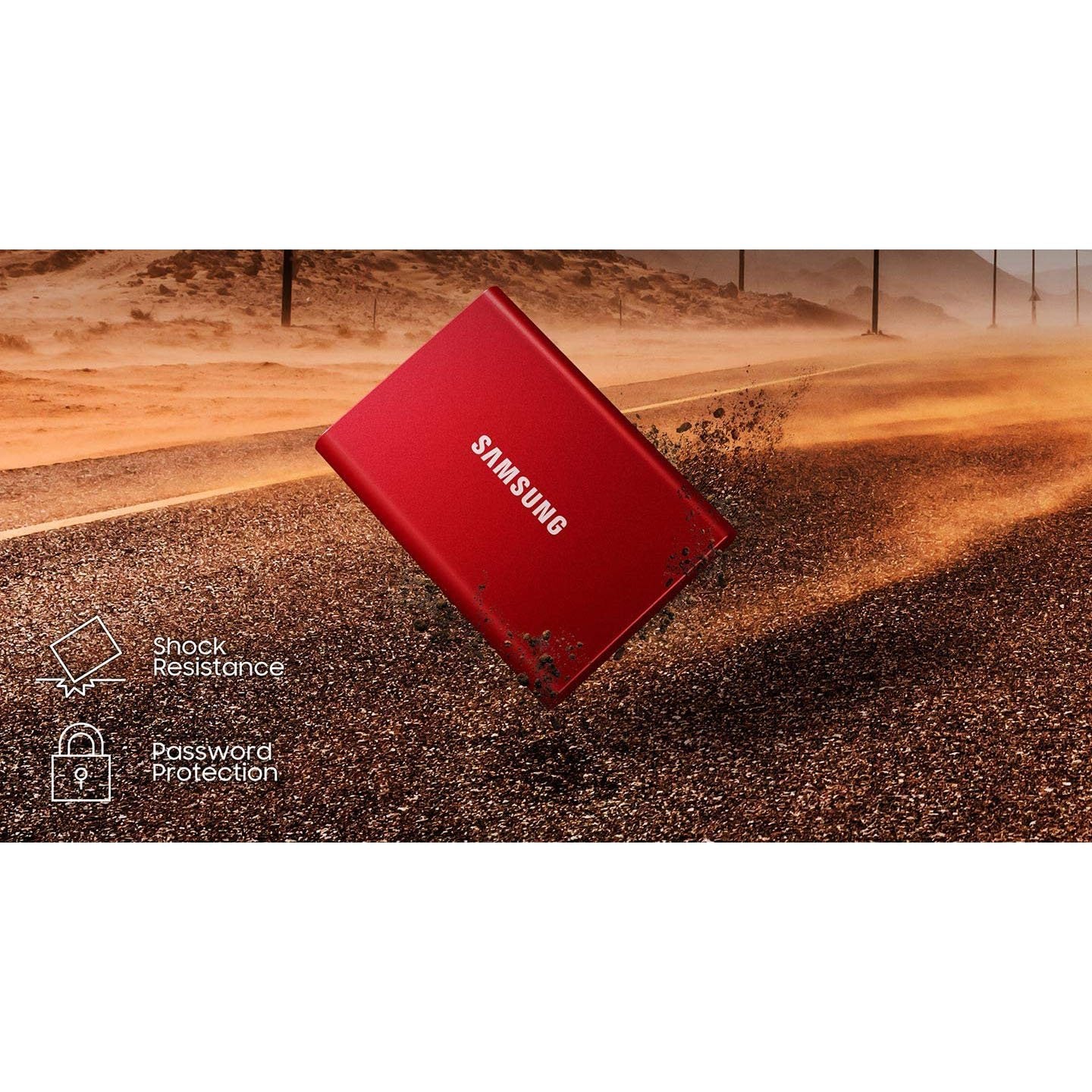 Samsung Portable SSD T7 USB 3.2 2TB, Gray - MU-PC2T0T/AM - Image 6