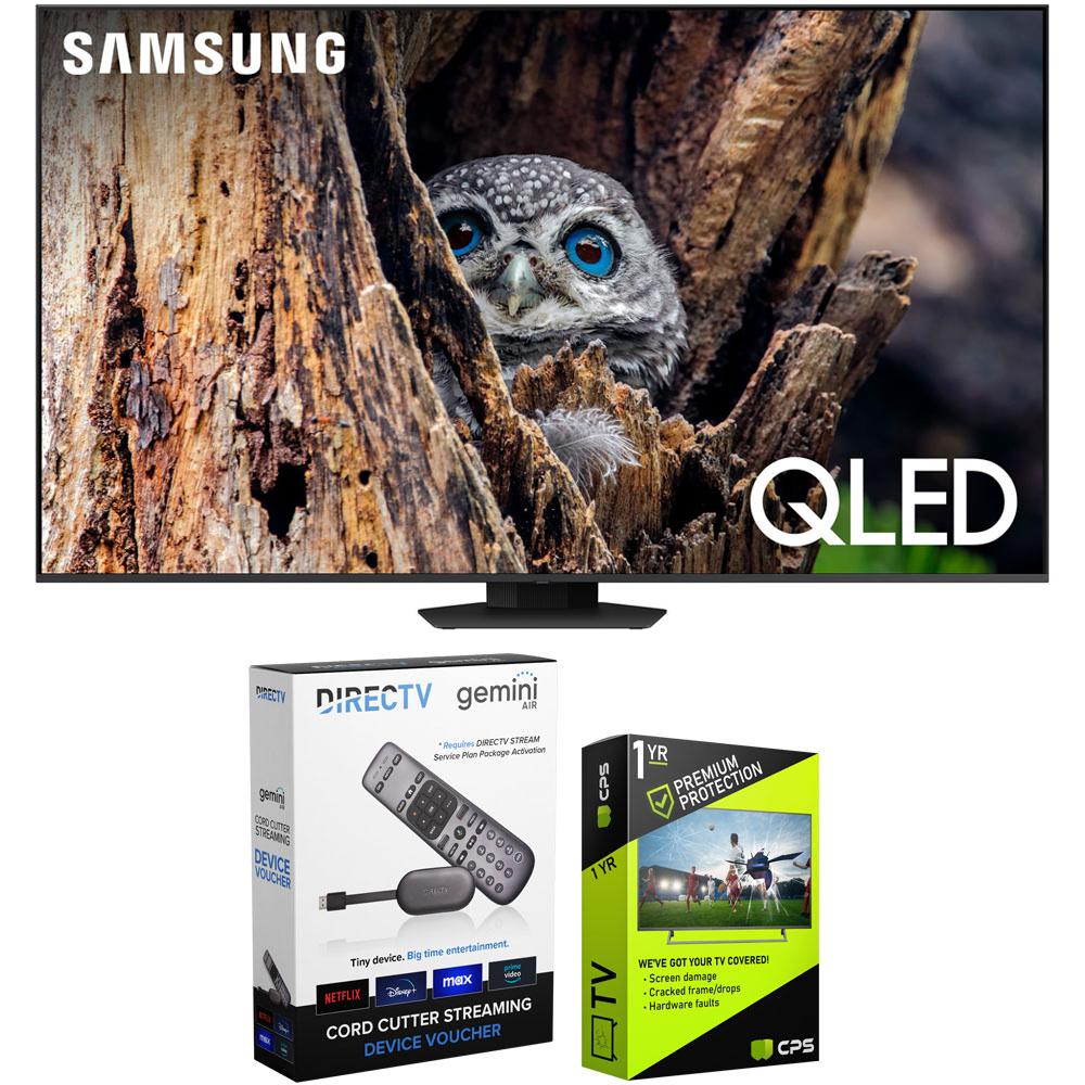 Samsung Q80D 65" QLED 4K Smart TV (2024) Bundle with Redeemable DIRECTV Gemini Air
