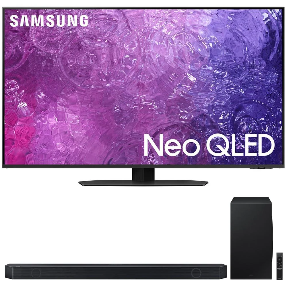 Samsung QN65QN90CA 65" Neo QLED 4K Smart TV (2023) w/ Q-series 7.1.2 Ch. Soundbar - Image 2