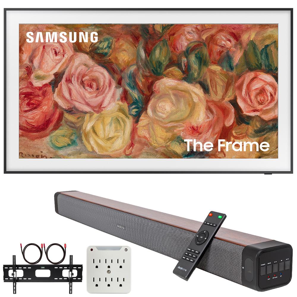 Samsung QN75LS03DA 75" The Frame QLED 4K TV (2024) + Premium Soundbar + Mount Kit