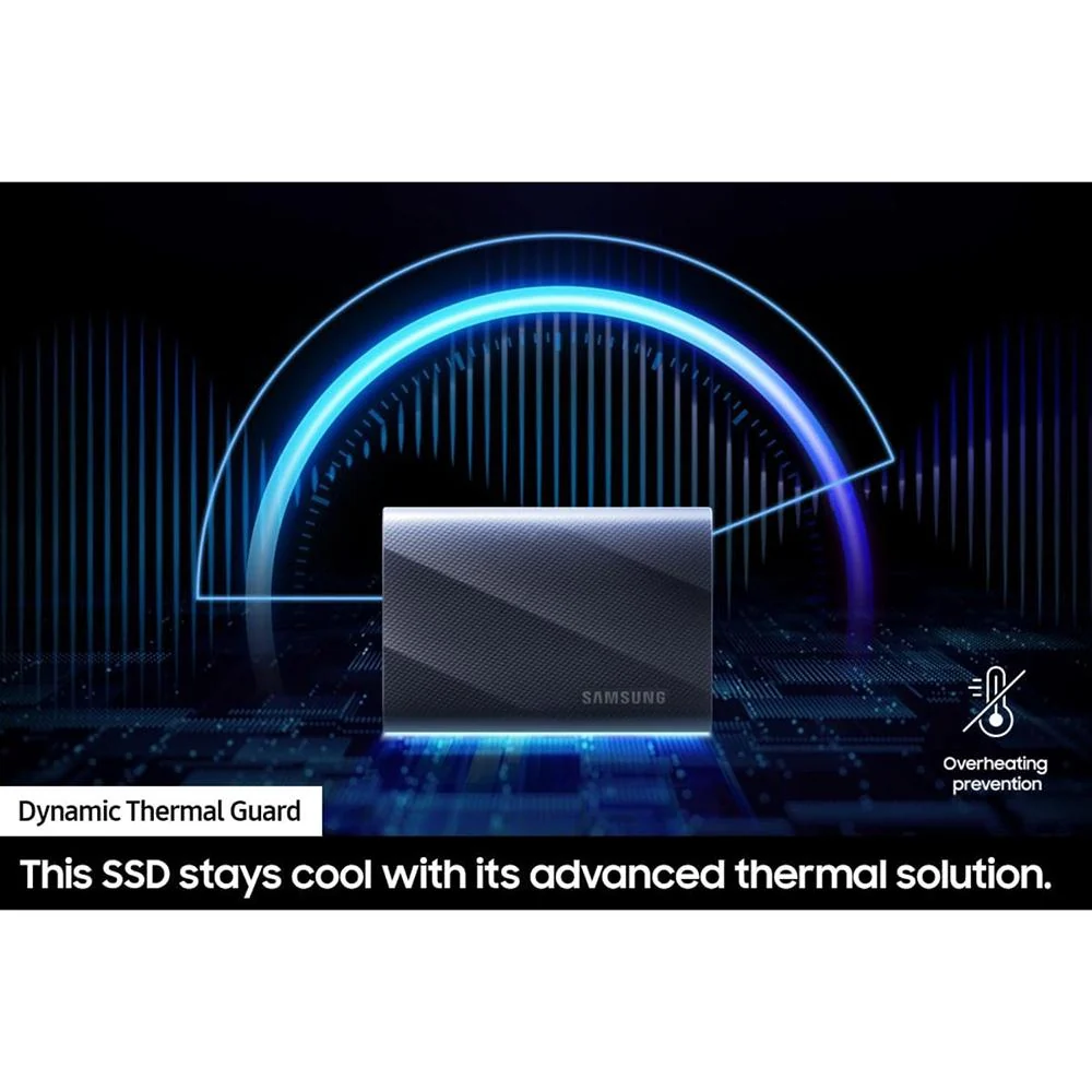 Samsung T9 4TB Portable SSD; USB 3.2 Gen 2x2; Black (MU-PG4T0B) - Open Box - Image 4