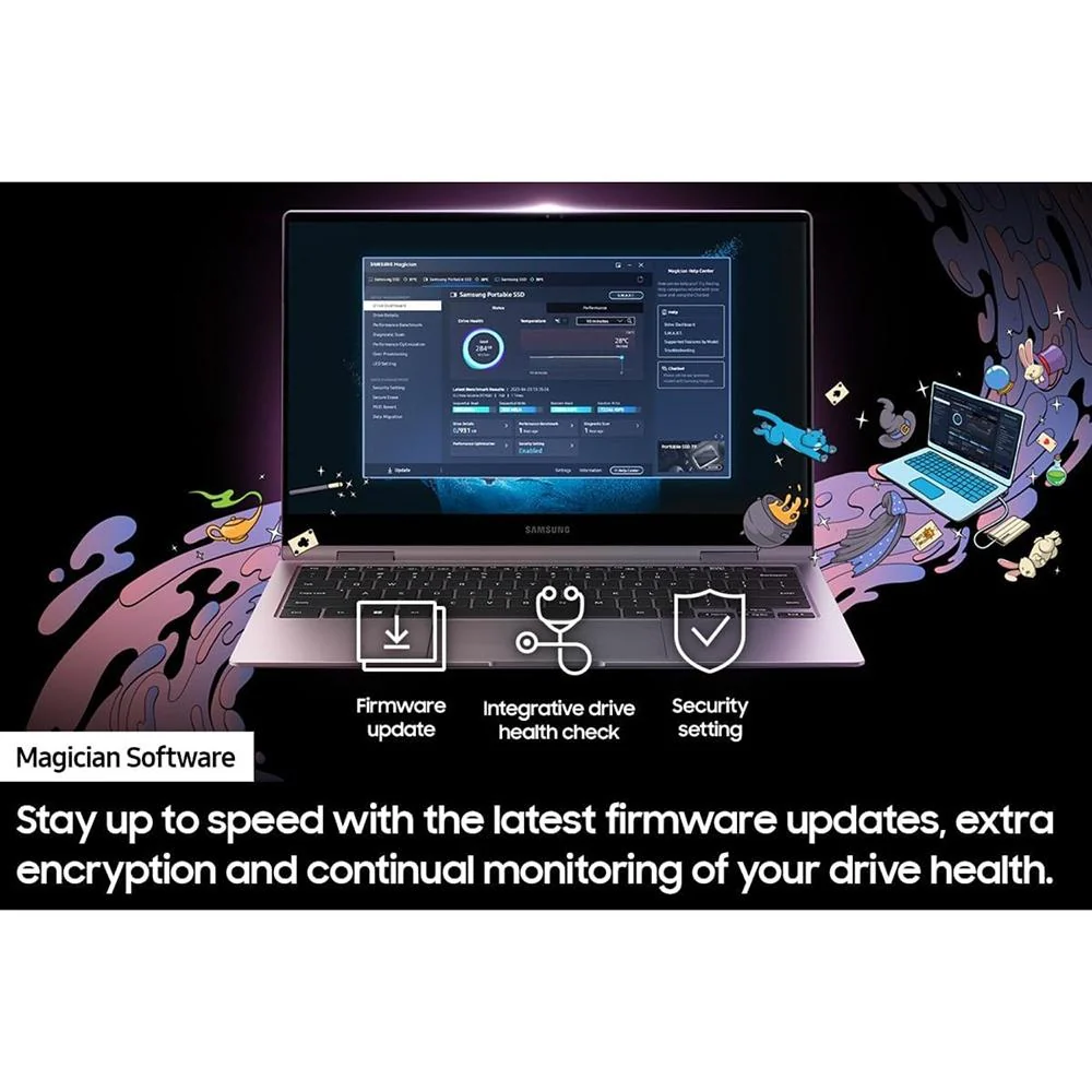 Samsung T9 4TB Portable SSD; USB 3.2 Gen 2x2 (MU-PG4T0B) - OPEN BOX with 1 Year Warranty - Image 8