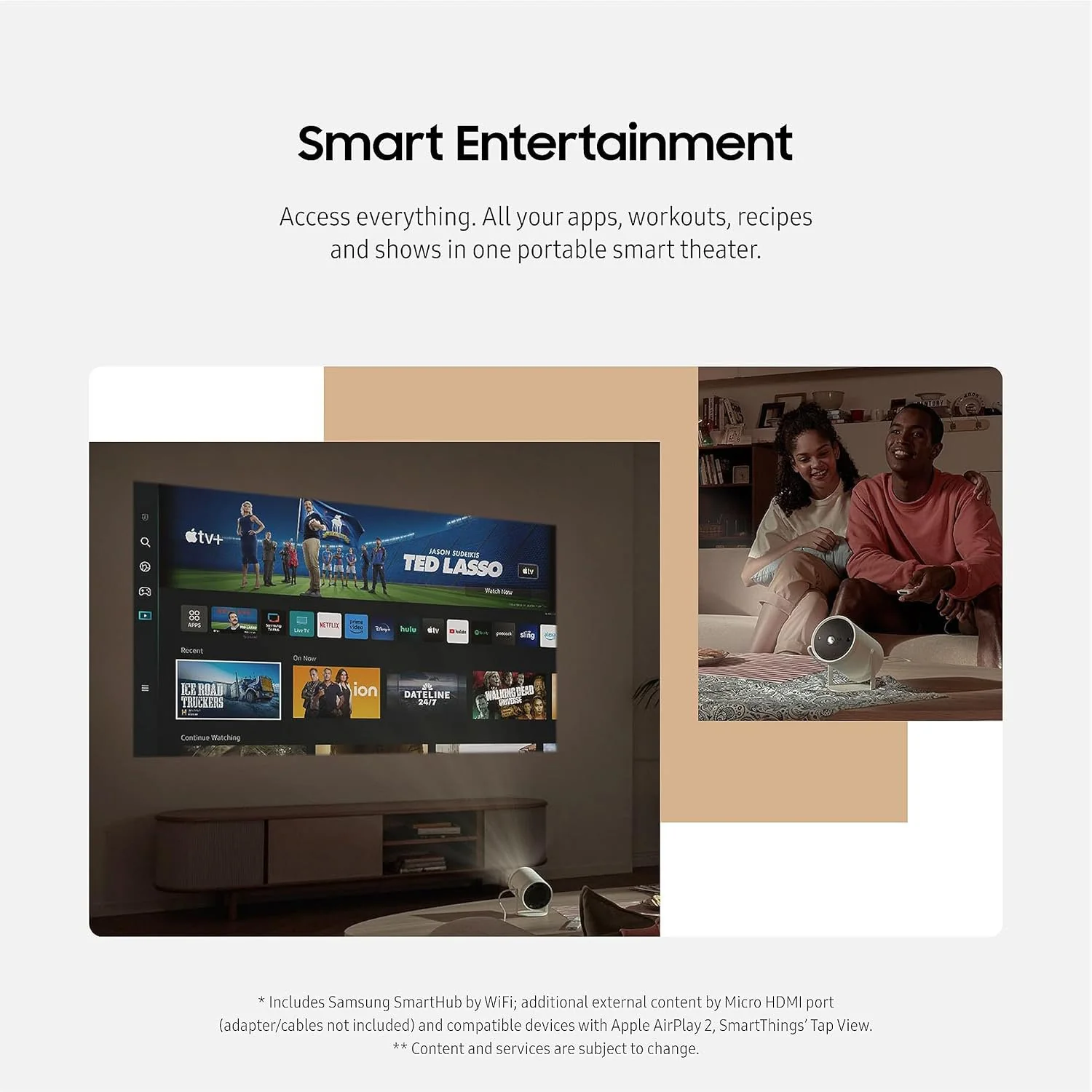 Samsung The Freestyle Projector 2nd Gen Bundle with 2 YR Warranty and Backpack - Image 4