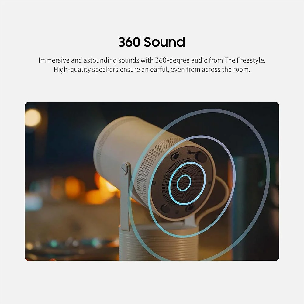 Samsung The Freestyle Projector 2nd Gen w/Gaming Hub +Battery Base + 2YR Warranty Bundle - Image 8