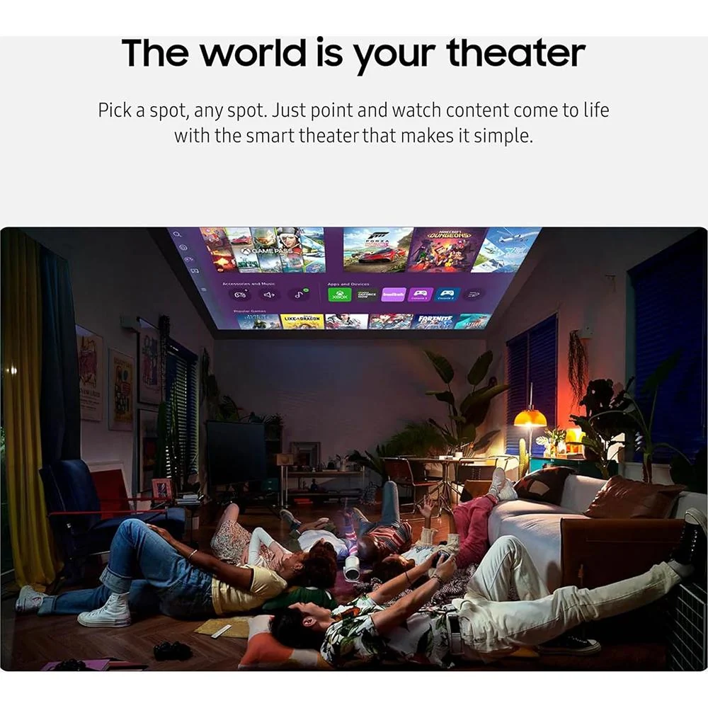 Samsung The Freestyle Projector 2nd Gen with Gaming Hub - Open Box - Image 2