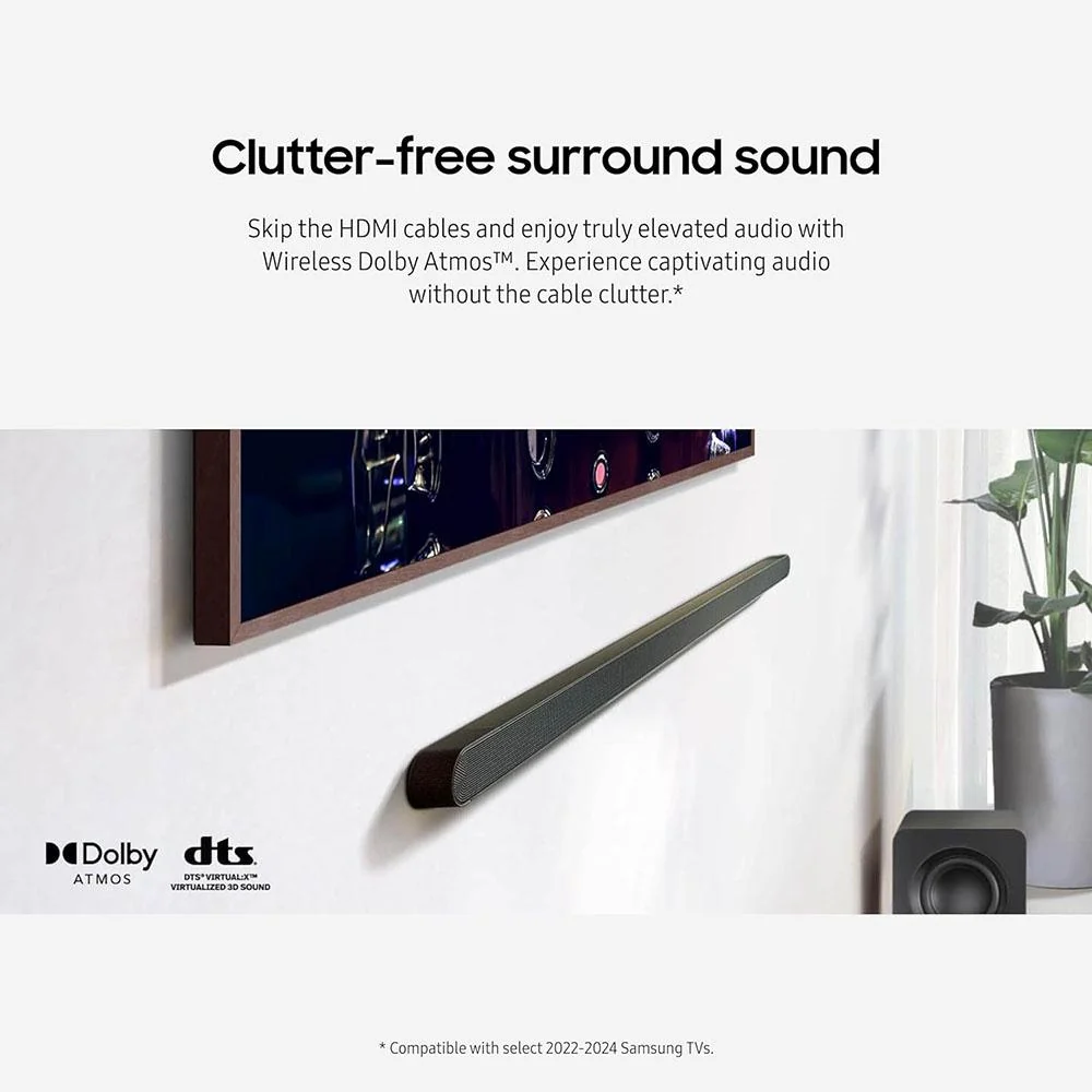 Samsung Ultra-slim 3.1.2ch Wireless Dolby ATMOS Soundbar w/ Q-Symphony HW-S800D Open Box - Image 11