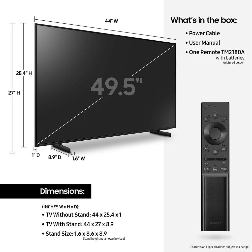 Samsung UN50AU8000 50 Inch UHD 4K Crystal UHD Smart LED TV - Image 5