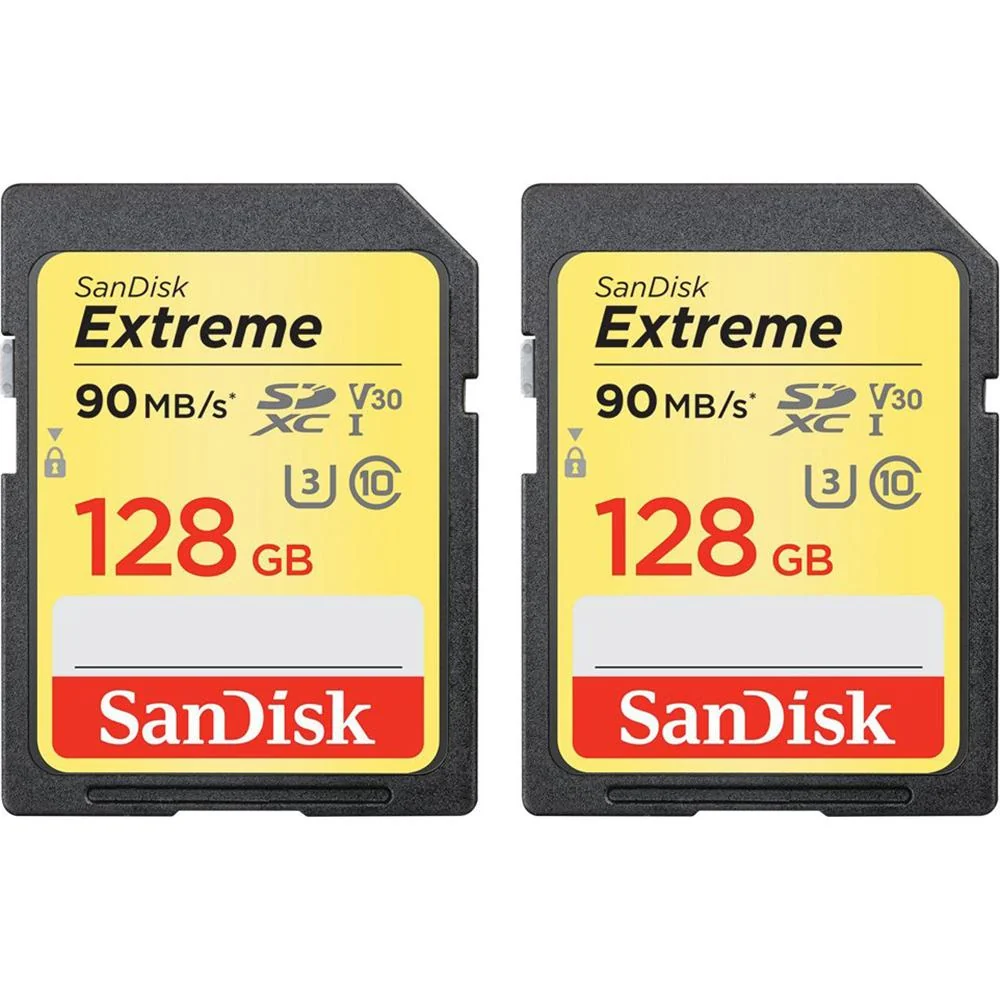Sandisk 128GB Extreme SD Memory UHS-I Card w/ 90/60MB/s Read/Write - SDSDXVF-128G-ANCIN - Image 2