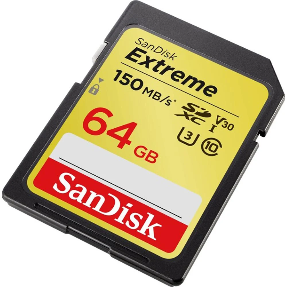 Sandisk Extreme SDXC Memory Card; 64GB; UHS-I (SDSDXV6-064G-ANCIN) - Open Box - Image 2