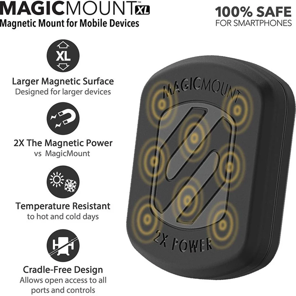 Scosche MagicMount Pro Magnetic Car Phone Holder - Strong Magnet Mount for Smartphones - Image 5
