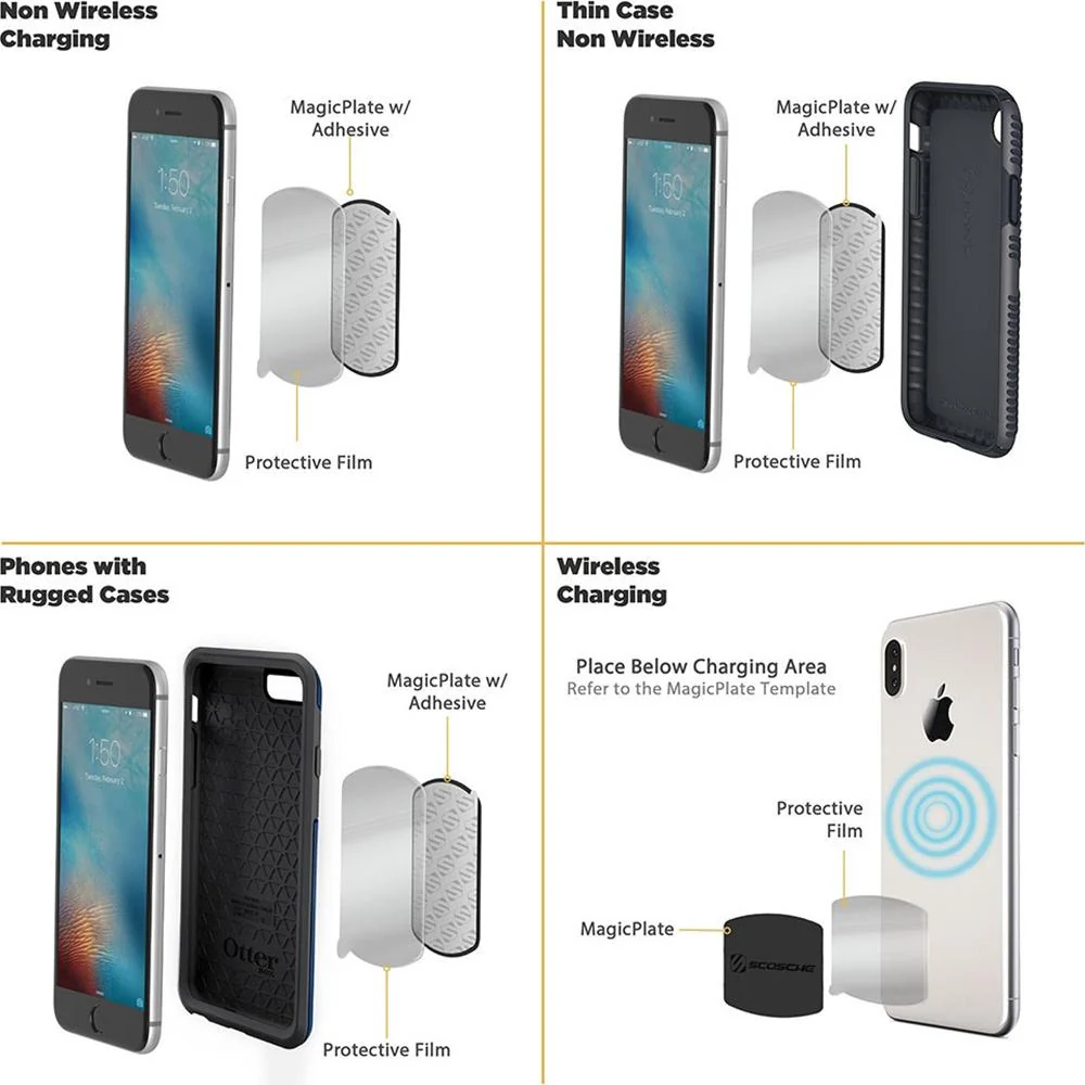 Scosche MagicMount Pro Magnetic Car Phone Holder - Strong Magnet Mount for Smartphones - Image 6