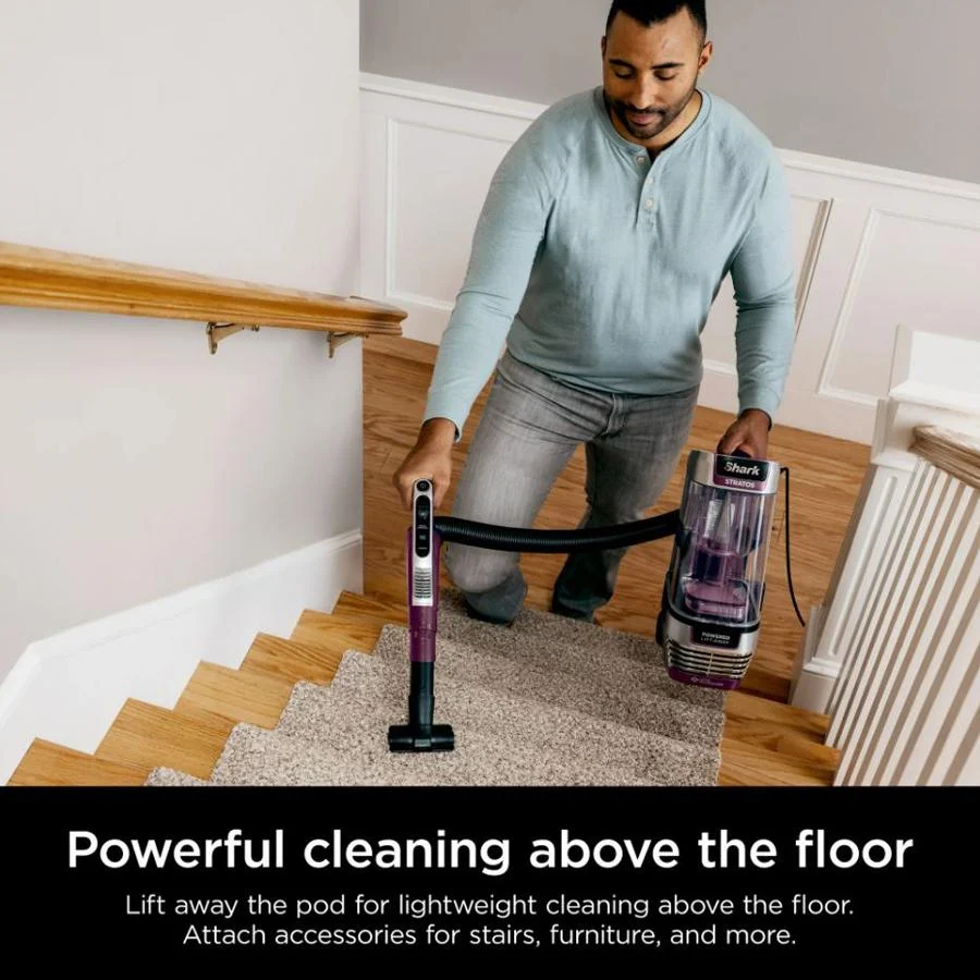 Shark Stratos AZ3000 Upright Vacuum with DuoClean PowerFins HairPro (Refurbished) - Image 4