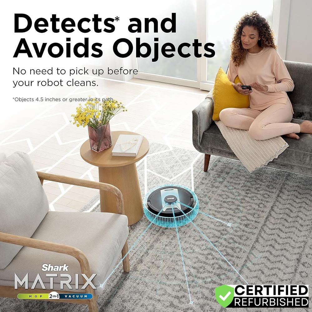 Shark Matrix 2-in-1 Robot Vacuum/Mop with Sonic Mopping, RV2410WD - Refurbished - Image 8