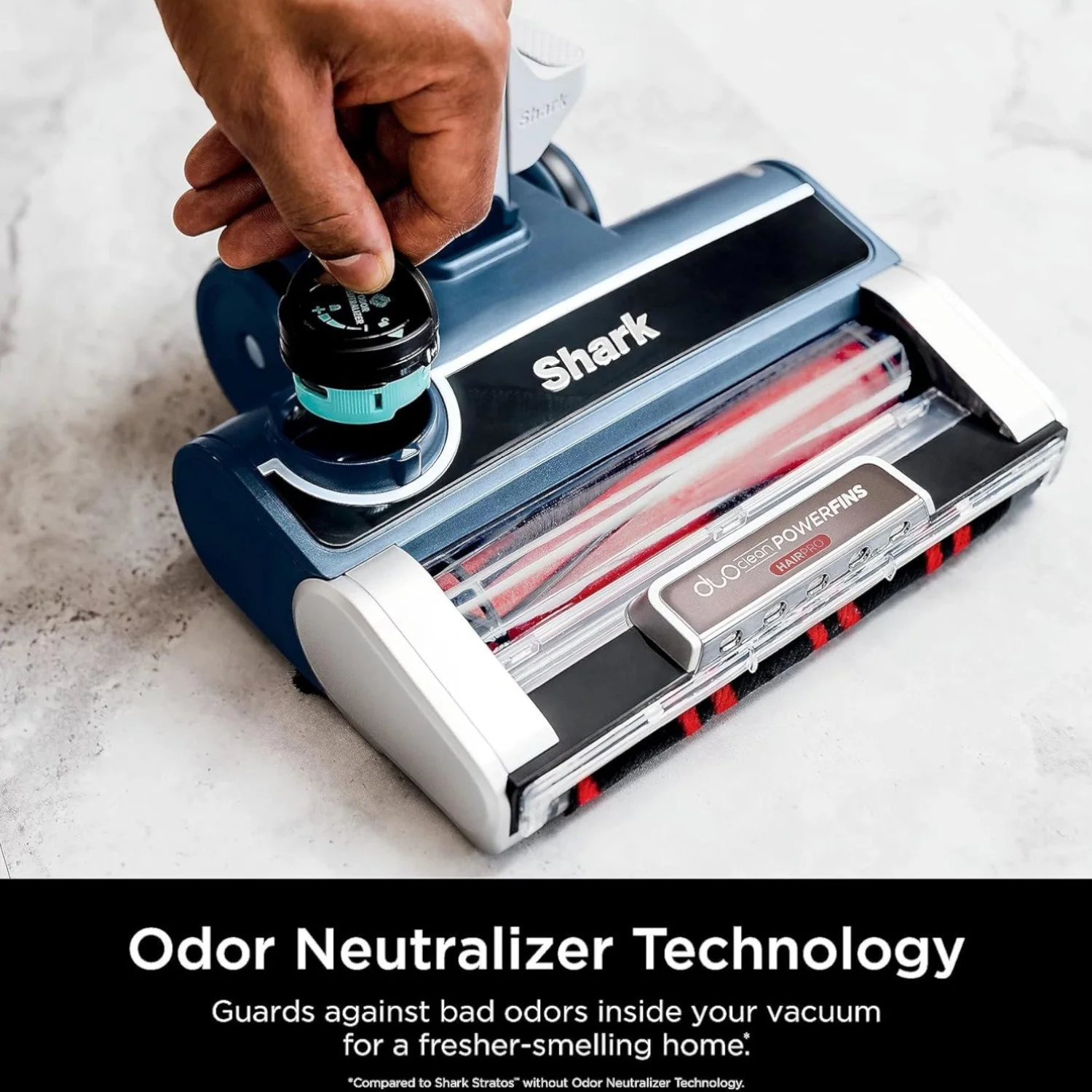 Shark HZ3002/QS3000 Stratos Ultralight Corded Stick Vacuum, Silver, FactoryRefurbished - Image 4