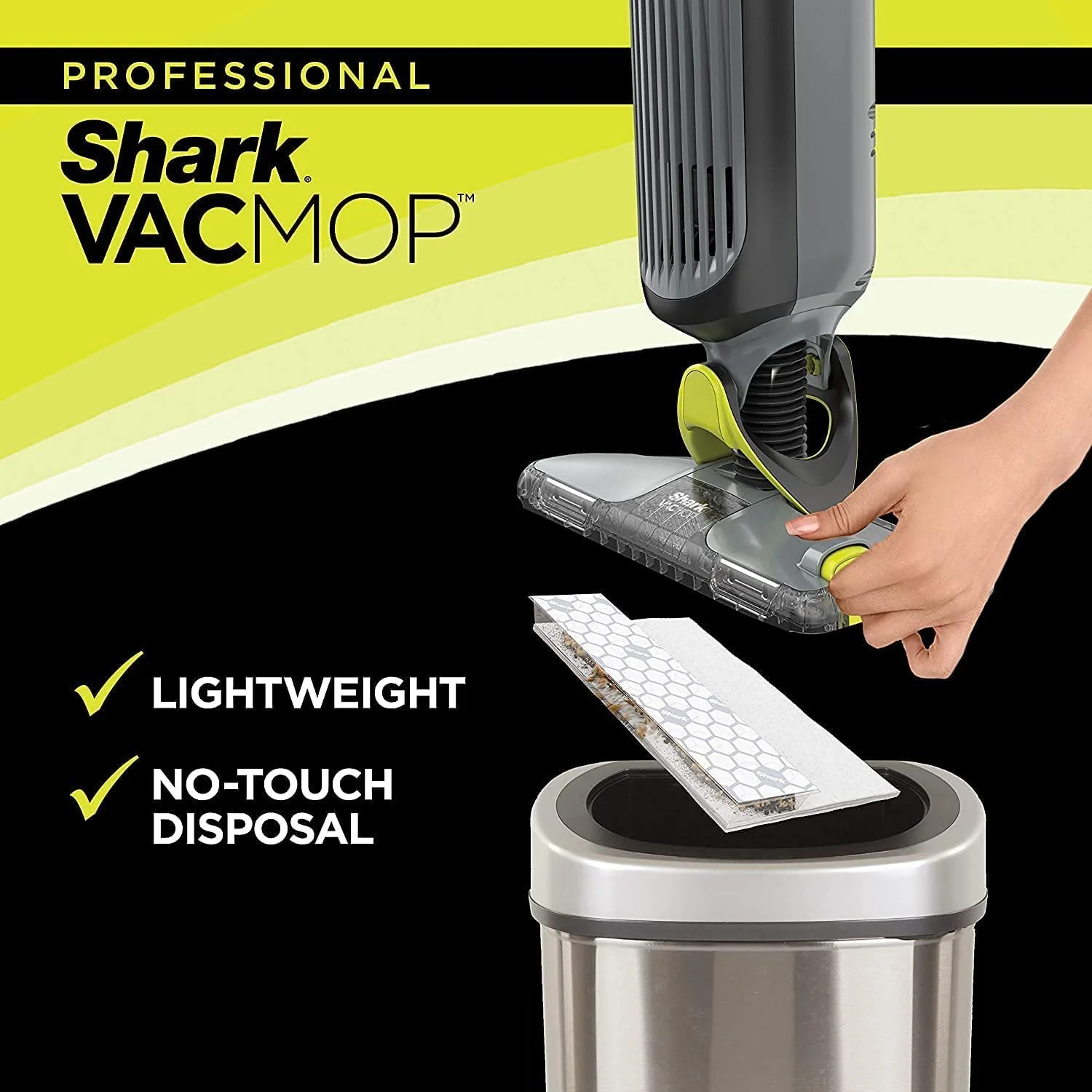 Shark VM200 VACMOP Pro Cordless Hard Floor Vacuum Mop, Charcoal Gray - Refurbished - Image 5