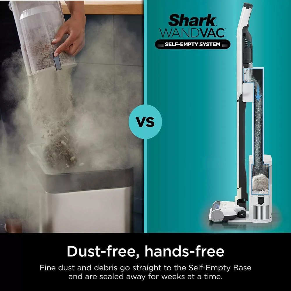 Shark WS642AEQBL WANDVAC, Ultra-Lightweight Cordless Vacuum (Refurbished) White/Purple - Image 3