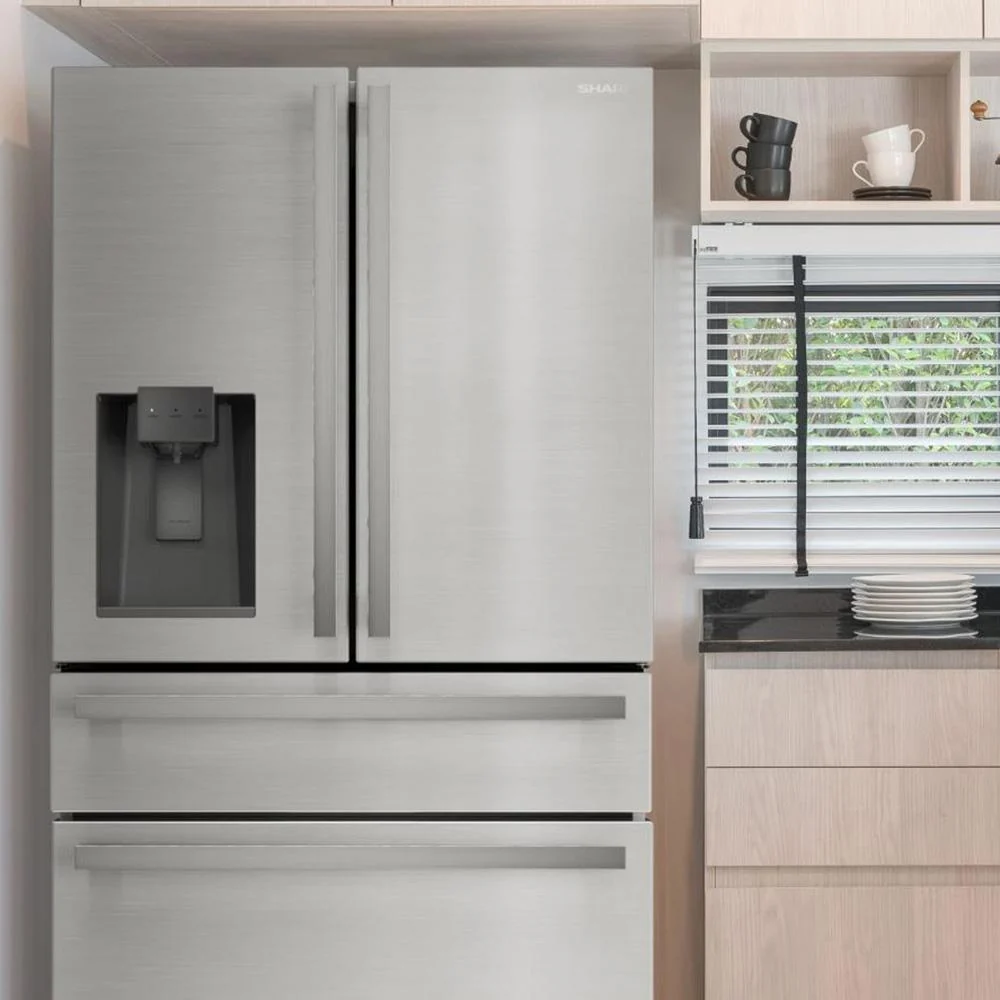 Sharp French 4-Door Counter-Depth Refrigerator w/ Water Dispenser + 3 Year Warranty - Image 9