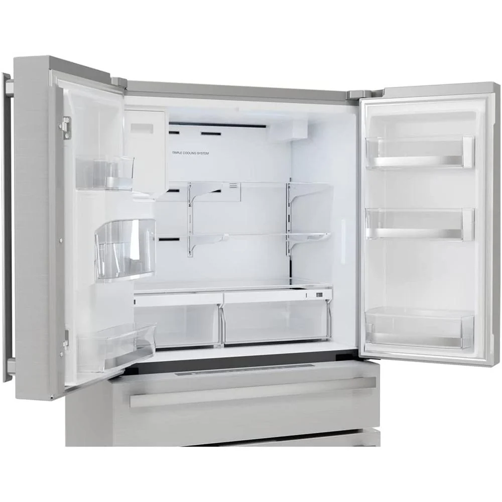 Sharp French 4-Door Counter-Depth Refrigerator with Water Dispenser (SJG2254FS) - Image 8