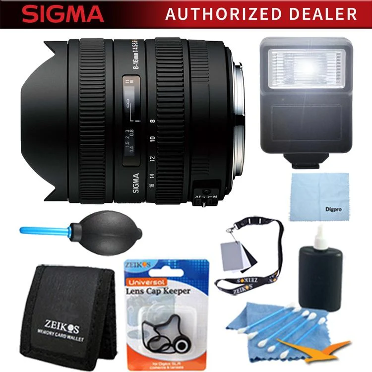 Sigma 8-16mm f/4.5-5.6 DC HSM FLD AF Zoom Lens for Nikon DSLRs - Pro Lens Kit - Image 4