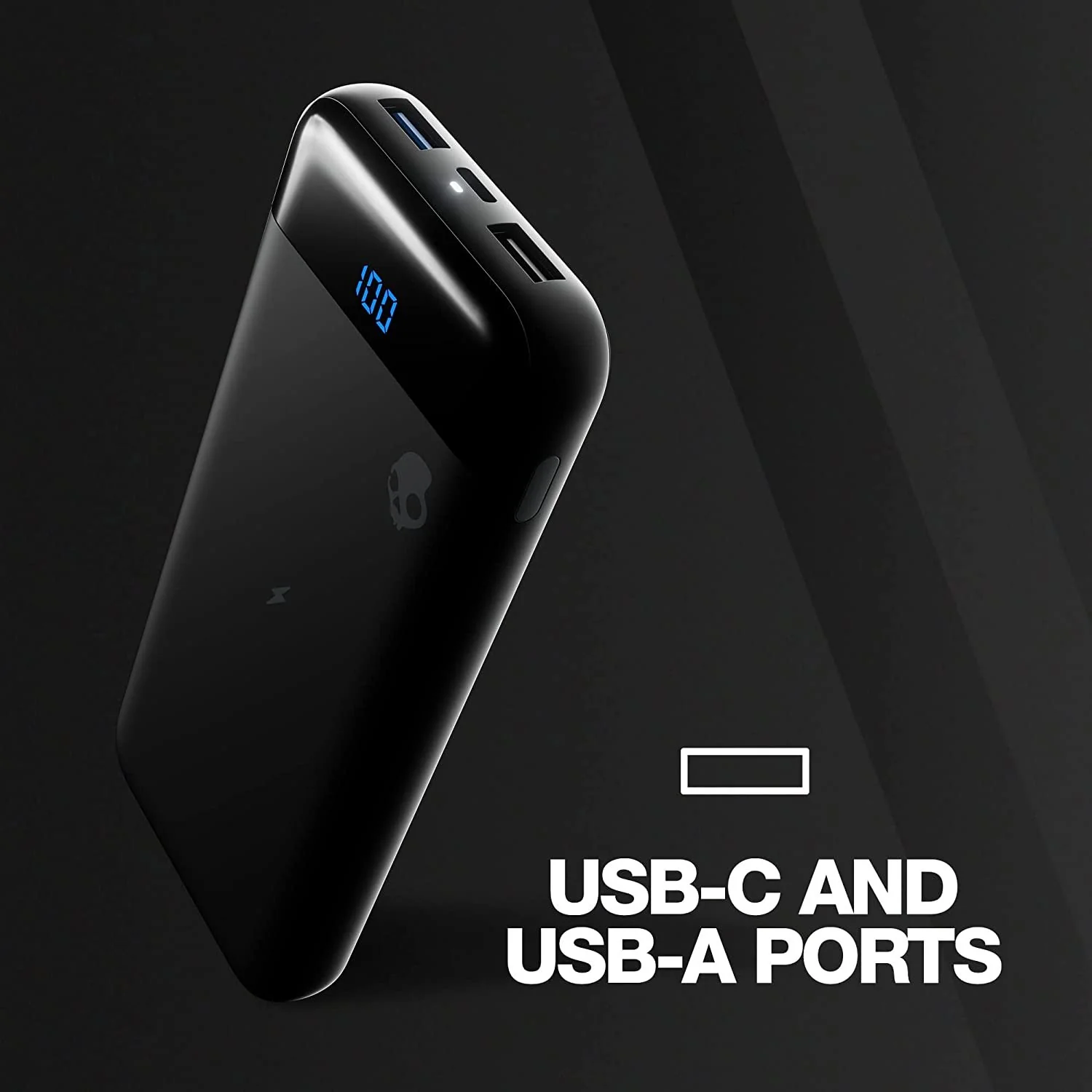 Skullcandy Stash Fuel 10000 mAh Portable Wireless Charging Power Bank - Black - Image 6