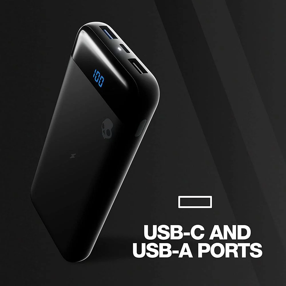 Skullcandy Stash Fuel 10000 mAh Portable Wireless Charging Power Bank - Black - Open Box - Image 8