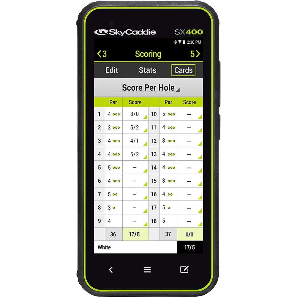 SkyCaddie Handheld Golf GPS w/ 4" Touch Display Black + Multi-Tool & Club Covers - Image 11