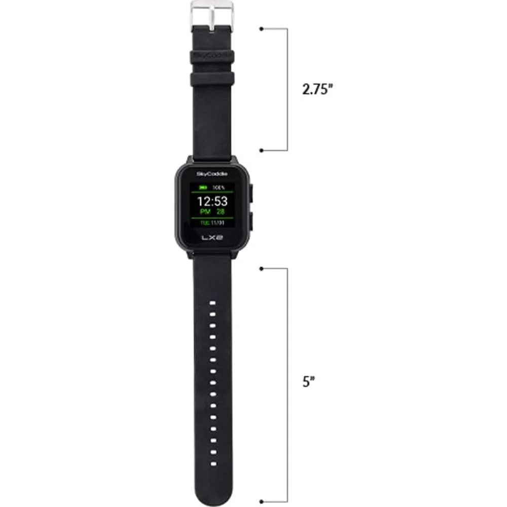 SkyCaddie LX2 GPS Golf Watch - Black - Open Box - Image 5