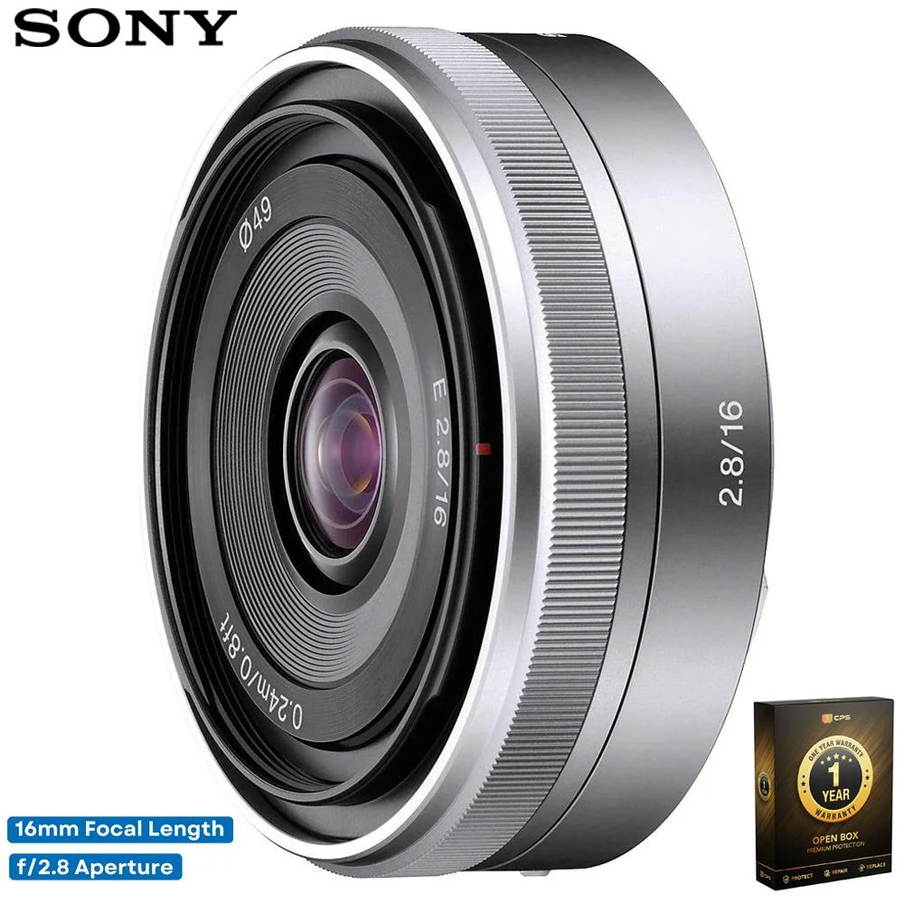 Sony 16mm f/2.8 Wide-Angle Lens for NEX Cameras (OPEN BOX) with CPS 1 Year Warranty